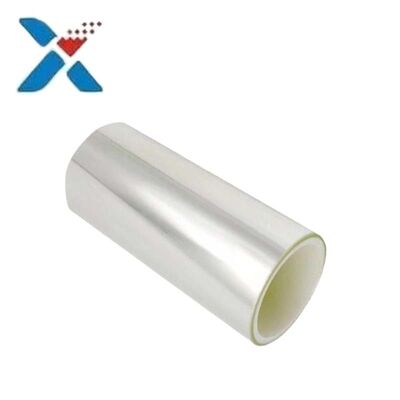 comprar Rollo de película PET transparente con alta transparencia óptica, excelente estabilidad dimensional y superficie tratada con corona para aplicaciones industriales Fabricación en línea