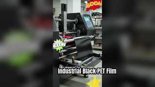 Película PET negra: aplicaciones industriales y electrónicas de alta opacidad