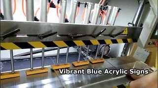 Láminas acrílicas azules para carteles impresionantes